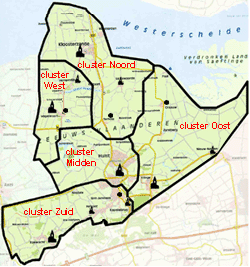 regio ozvl kaart clusters